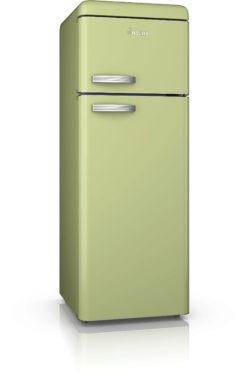 Swan - SR11010GN Retro - Fridge Freezer - Green